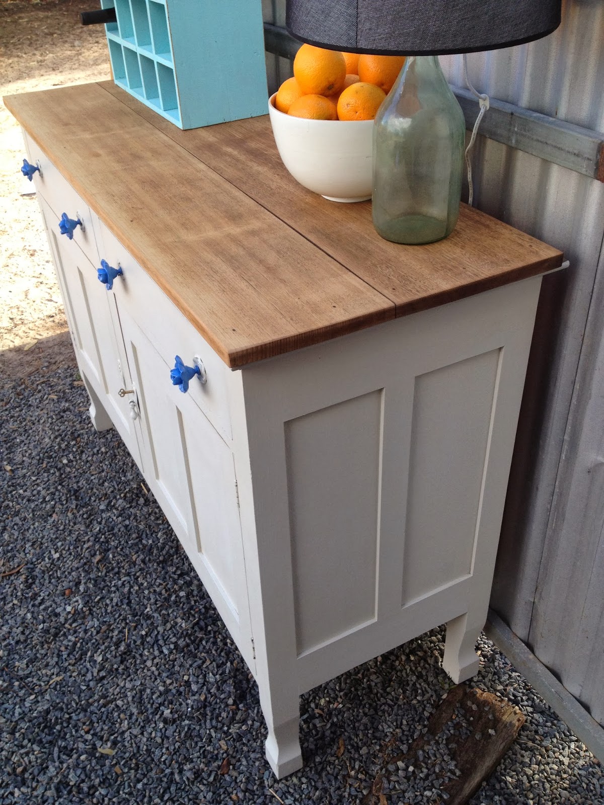 Drip Designs Furniture Antique white oak buffet/sideboard